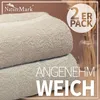 Frottier Duschtücher 2er Pack 70x140cm, 100% Baumwolle, Produktbild-Vorschau 3