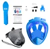 Aga Masque de plongée bleu avec tuba pliable, dimension XS Voir les images du produit 4
