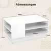 COSTWAY Moderner Couchtisch, rechteckiger Mitteltisch mit Produktbild-Vorschau 2