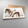 Gerahmtes Poster - Rahmen in heller Eiche - Frau Freiheit Produktbild-Vorschau 3
