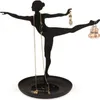 schmuckhalter Ballerina 18 x 10 cm Stahl schwarz Produktbild-Vorschau 1