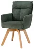 riess-ambiente Stuhl BIG GEORGE grün natur Cord Buchenholz Produktbild-Vorschau 11