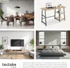 A collage of four images showing different rooms with furniture, including a dining room, a desk, a living room, and a bedroom. Produktbild-Vorschau