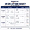 Komfortec Premium Bettwäsche 155x220 cm Bettbezug + 80x80 Produktbild-Vorschau 7