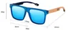 VeyRey Nerd-Sonnenbrille aus Holzimitat Surance dunkelblau Produktbild-Vorschau 3