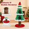 Arbre à chat COSTWAY de 130 cm, design sapin de Noël, Voir les images du produit 7
