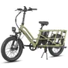 A studio shot of a cargo e-bike against a white background. Produktbild-Vorschau