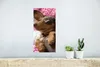 MuchoWow® Poster Ein Dackelwelpe auf einer rosa Decke 20x40 Produktbild-Vorschau 5