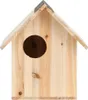 vidaXL Veveričí domček Jedľový masív 26x25x29 cm Náhľad obrázku produktu 2