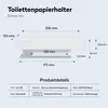 doporro Toilettenpapierhalter mit Ablage, Klopapierhalter Produktbild-Vorschau 6