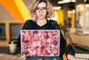 MuchoWow® Laptop Aufkleber Sticker Cover Blumen - Rosa - Produktbild-Vorschau 5