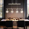 LED Hängeleuchte, Glas rauch, höhenverstellbar, L 60 cm Produktbild-Vorschau 2