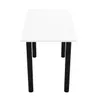A white table with black legs on a white background. Náhľad obrázku produktu
