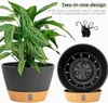 lot de 2 pots de fleurs suspendus avec drainage 20.3 cm Voir les images du produit 6