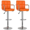 vidaXL Tabouret de bar 2 pcs. Simili cuir orange Voir les images du produit 1
