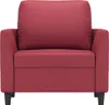 vidaXL Sessel Weinrot 60 cm Kunstleder Produktbild-Vorschau 4