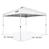 VEVOR Pavillon 304,8x304,8x320cm Gartenzelt 250D Produktbild-Vorschau 9