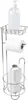MSV® Portarotolo con ripiano, portarotolo stretto argento Anteprima dell’immagine prodotto 5
