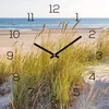 Wanduhr Glas 30x30cm Strand Meer Düne Glasuhr Uhr Glasbild Produktbild-Vorschau 1