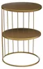 Table Basse Dorée Modèle Kobu 56x36x36cm Voir les images du produit 1