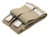 A pair of beige suspenders folded and lying on a white background. Produktbild-Vorschau