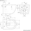 LuxeBath bezrantowa toaleta wisząca, długa 54 cm, biała, Podgląd zdjęcia produktu 9