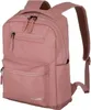 A pink Travelite backpack is shown against a white background. Produktbild-Vorschau