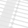 A close-up view of white horizontal blinds with visible clips connecting the slats. Anteprima dell’immagine prodotto