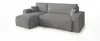 CORNERO Ecksofa mit schlaffunktion PARIS links dunkelgrau Produktbild-Vorschau 2