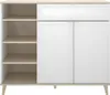 WAJDI Küchenbuffet - 2 Türen mit 1 Schublade und 4 Nischen Produktbild-Vorschau 1