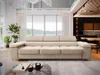Sofa MOSINE Creme Kordstoff mit Schlaffunktion, Produktbild-Vorschau 2