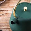 Kinghoff Gusseisen Teekanne 1L mit Filter Flasche Grün Produktbild-Vorschau 6