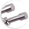 Close-up view of two metal curtain rods with rounded ends. Podgląd zdjęcia produktu
