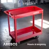 AREBOS Werkstatt-Rollwagen | Montagewagen mit 2 Fächern | Produktbild-Vorschau 4