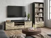 BELIANI TV-Möbel Lowboard Heller Holzfarbton/ Schwarz aus Produktbild-Vorschau 4