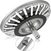 Siebkörbchen Spüle 80mm - Rostfreies Edelstahl Spülbecken Produktbild-Vorschau 3
