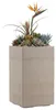 HowHomely Blumenkübel auf Rollen Pflanzgefäß 30x30xH60 cm Produktbild-Vorschau 1