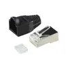 Logilink Steckverbinder CAT6 RJ45 100er Set, geschirmt, sw. Anteprima dell’immagine prodotto 1
