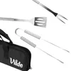 Vilde | Set posate da barbecue in acciaio inox 3 pezzi - Anteprima dell’immagine prodotto 8