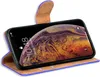 A flip case for a smartphone, showing the phone's screen with a colorful wallpaper. Produktbild-Vorschau