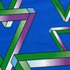 style3 Triangles Damen T-Shirt, Farbe:Blau, Größe:L Produktbild-Vorschau 2