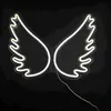 NEON LED svetlo, dekoratívne nástenné svetlo, biele krídla, Náhľad obrázku produktu 2
