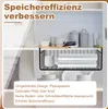 A shelf in a cabinet with storage baskets and kitchen items. Produktbild-Vorschau