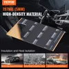A sheet of sound-deadening material is shown in the interior of a car, with marketing text and images of cars. Produktbild-Vorschau
