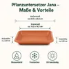 Jana podstawka pod doniczkę z terakoty 20 x 20 cm - Podgląd zdjęcia produktu 3