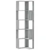 vidaXL Regál 5 políc Grey Sonoma 50x50x179 cm Materiál na Náhľad obrázku produktu 1
