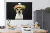 MuchoWow® Poster Hund - Sombrero - Schwarz 180x120 cm - Produktbild-Vorschau 3
