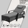Casaria® Sonnenliege 2er Set mit Rollen 7cm Auflage Extra Produktbild-Vorschau 5