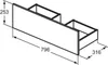 Ideal Standard RF020Y8 obere Schublade 80cm Eurovit+ Produktbild-Vorschau 2