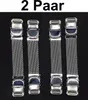 2 Paar ÄRMELHALTER silber Blusenhalter Blusenraffer Produktbild-Vorschau 1